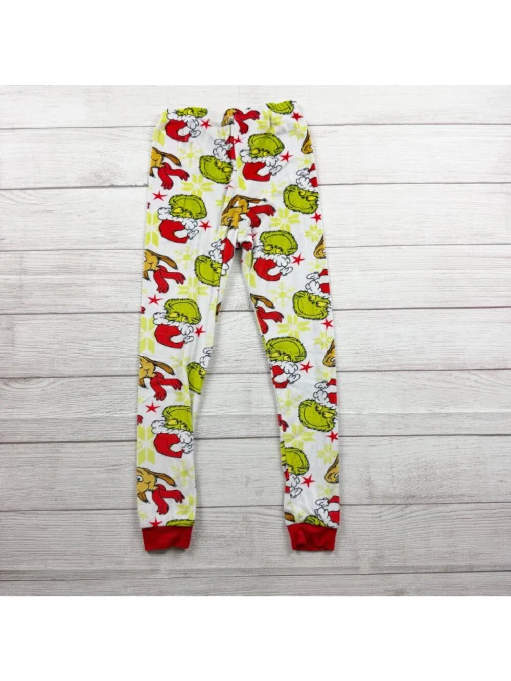 Dr. Seuss The Grinch Kids Pajama Set Red Green Max Festive Print 10